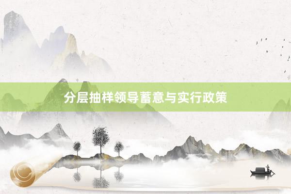 分层抽样领导蓄意与实行政策